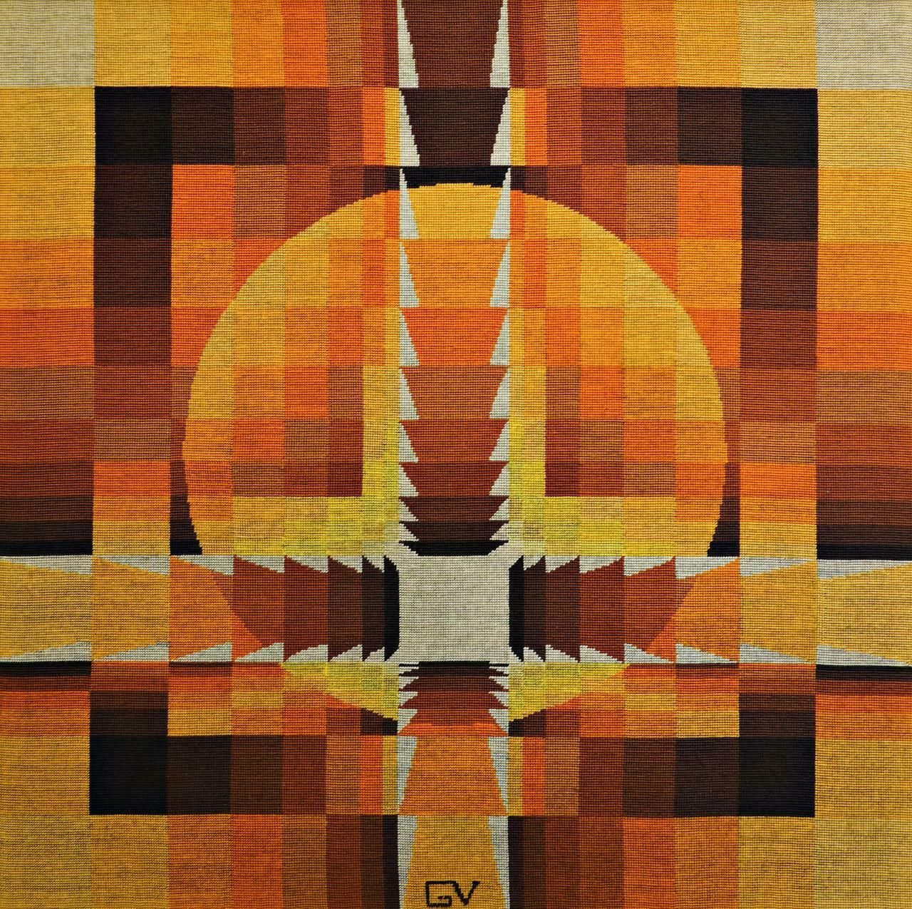 Tapestry By Georges Vaxelaire, Belgium, 1970s photo for sale