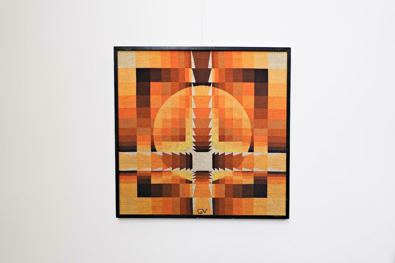 Tapestry By Georges Vaxelaire, Belgium, 1970s photo Art