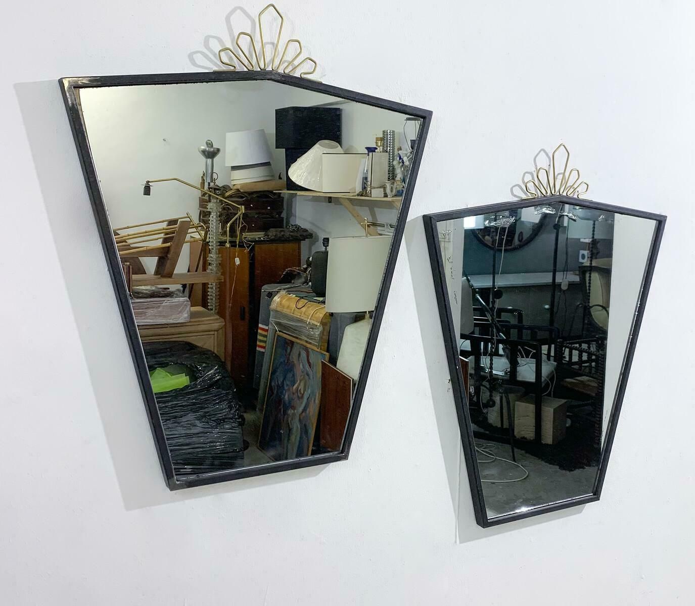 Mid Century Modern Pair Of Mirrors, Italy, 1950s photo 2336.0