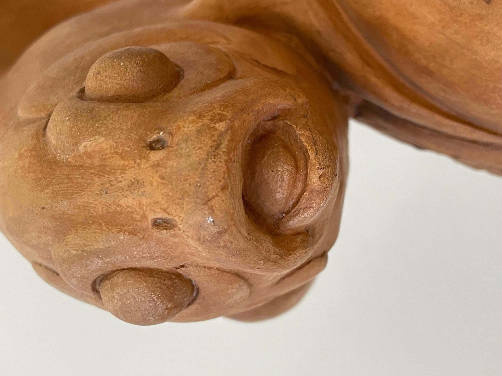 Terracotta Fish Sculpture By Raymond De Meester, Belgium, 1940s photo vintage