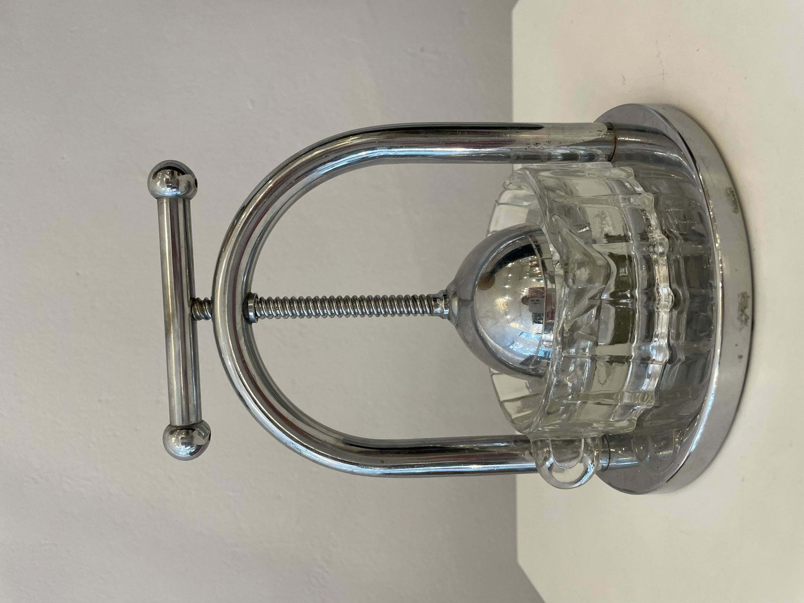Metal And Glass Modernist Citrus Squeezer By Jacques Adnet, France, 1930s photo Home Decor