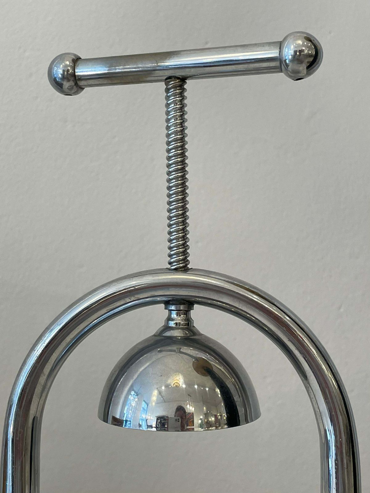 photo for sale Metal And Glass Modernist Citrus Squeezer By Jacques Adnet, France, 1930s