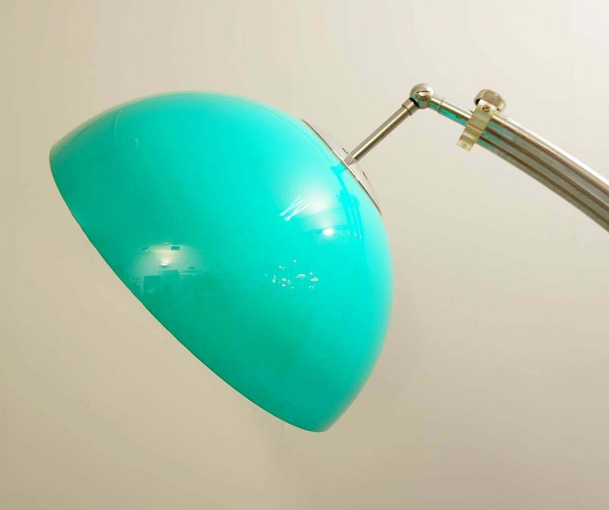 Floor Lamp Adjustable Arc By Harvey Guzzini For Meblo, 1970s photo for sale