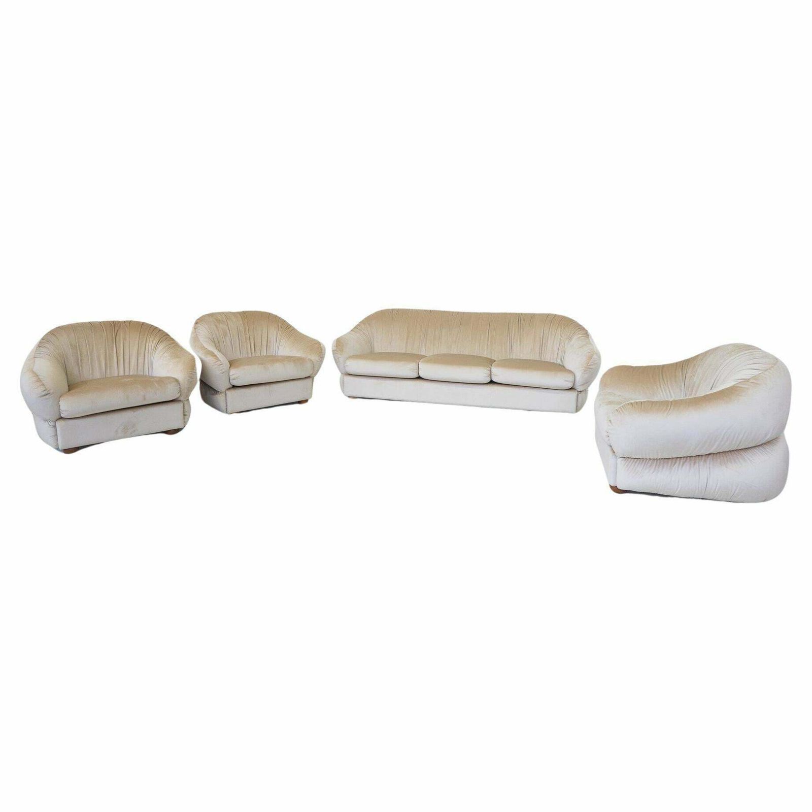 Mid Century Modern 3 Armchairs, Italy, 1960s,   New Upholstery photo furniture