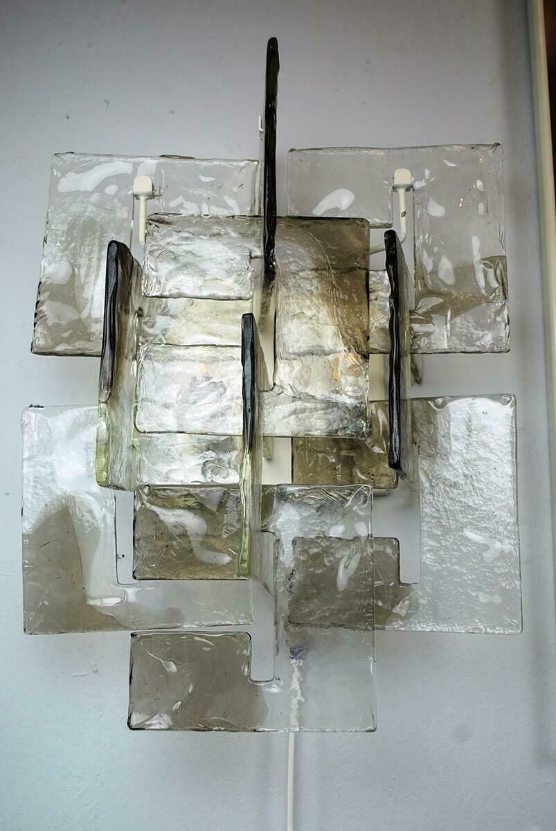 Pair Of Murano Glass Sconces By Carlo Nason photo buy