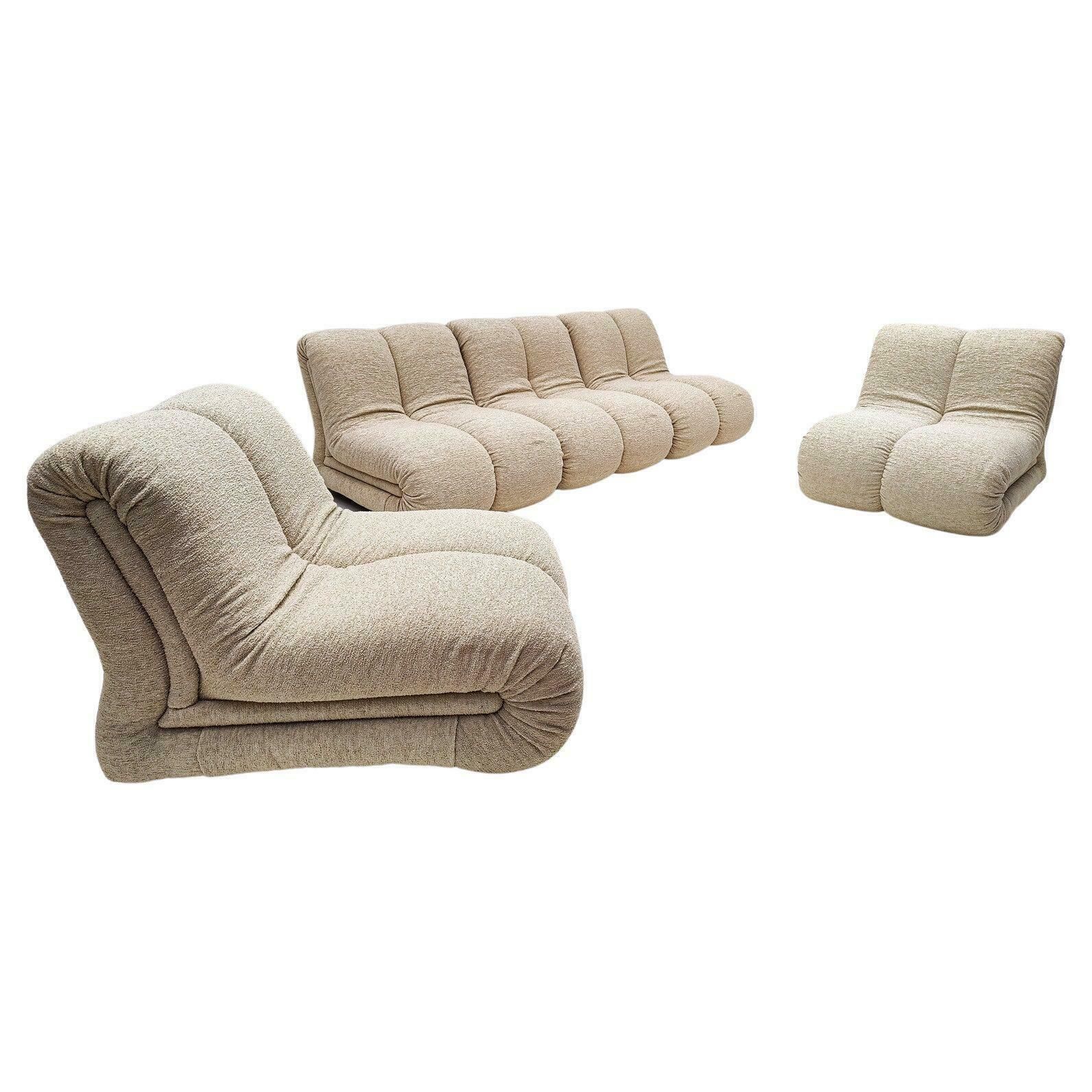 Mid Century Modern Pagru Modular Sofa By Claudio Vagnoni For 1p, Italy, 1960s