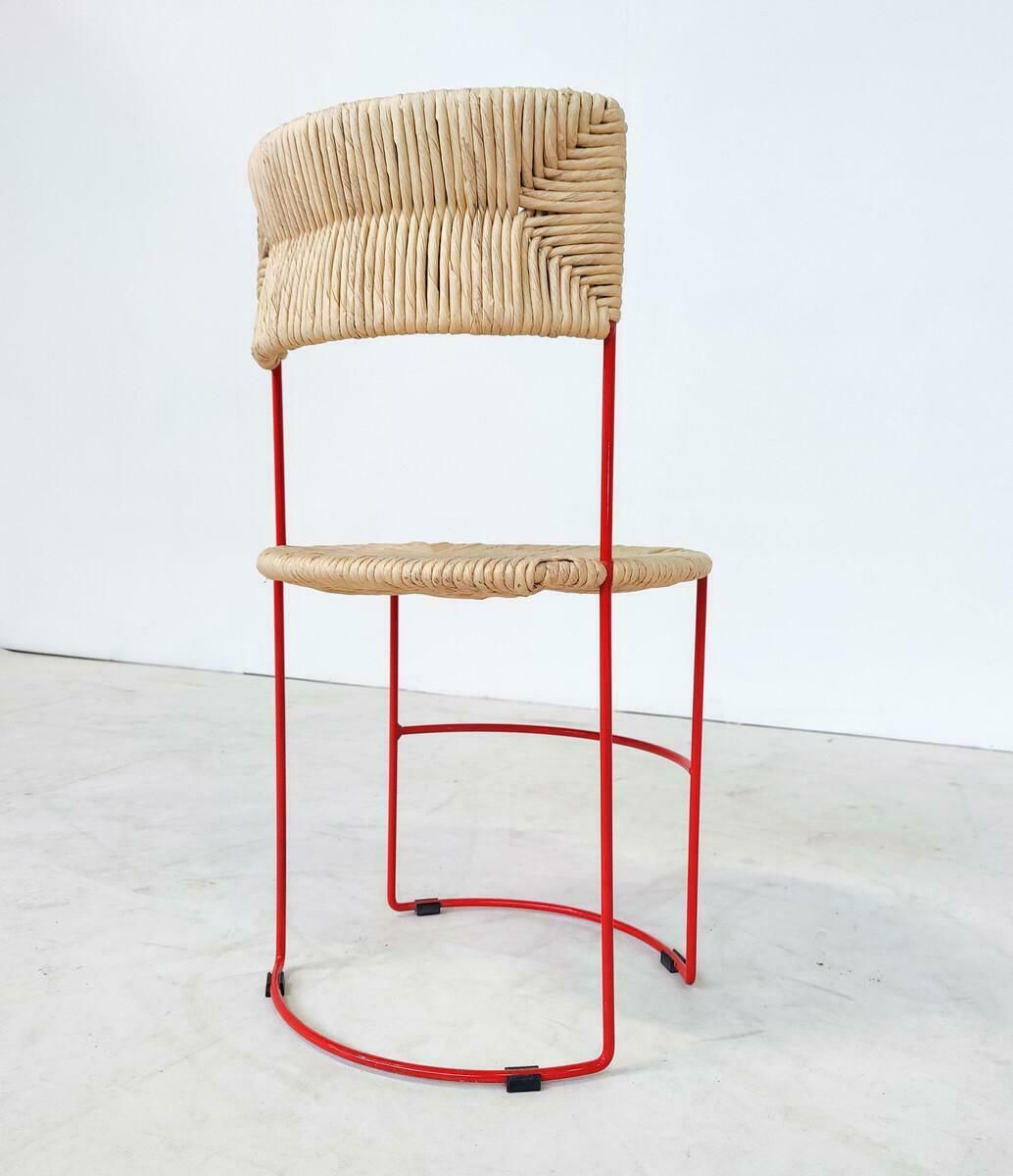 Mid Century Modern Set Of 4 Chairs By Laura De Lorenzo & Stefano Stefani photo for sale