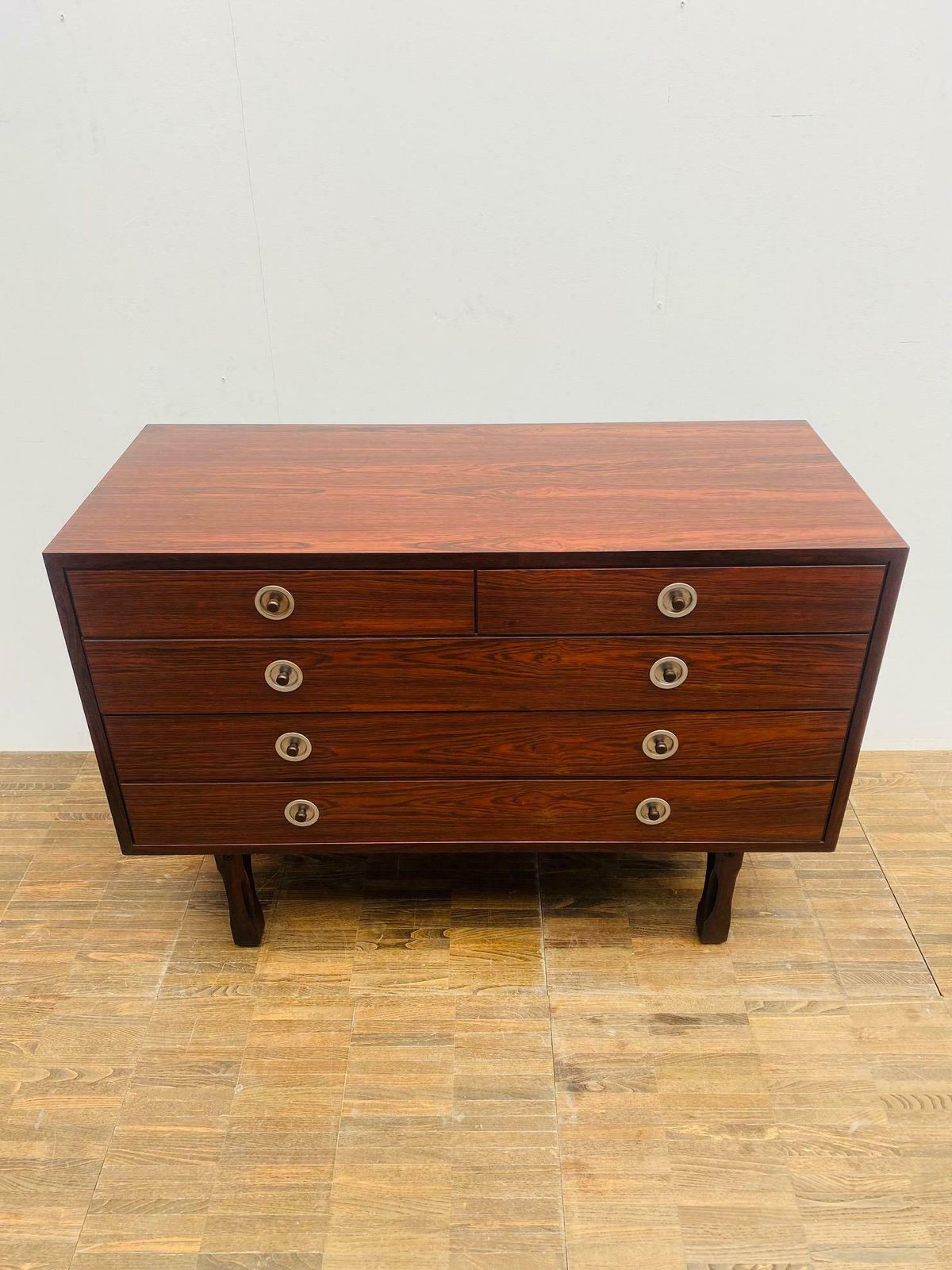 Mid Century Modern Italian Wooden Chest Of Drawers photo for sale