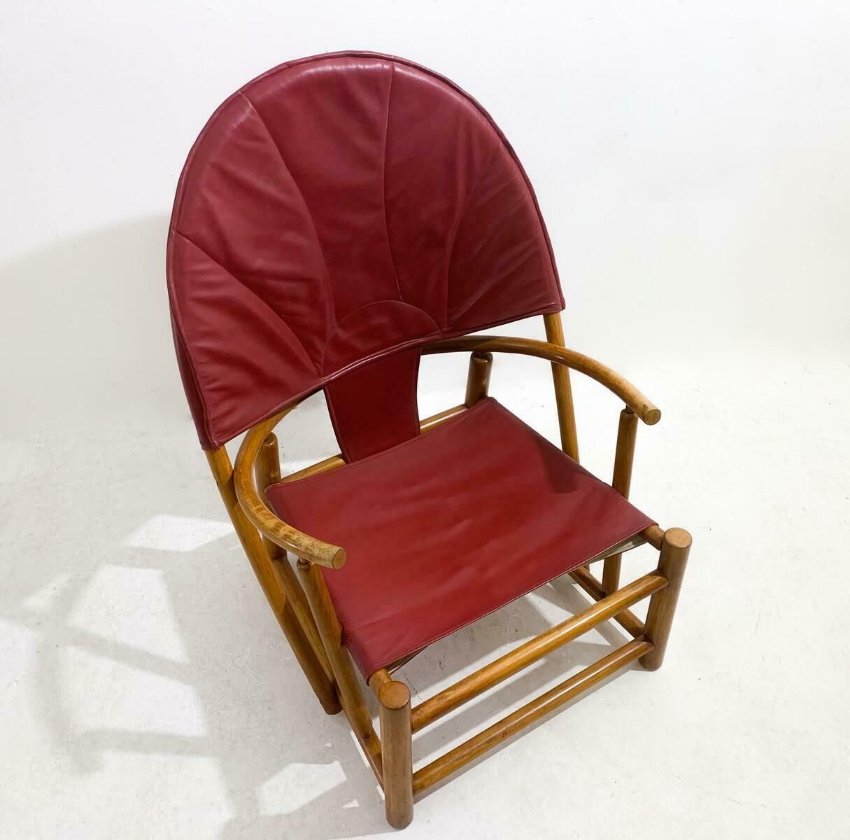Red G23 Hoop Armchair By Piero Palange & Werther Toffoloni, 1970s photo 3026.0