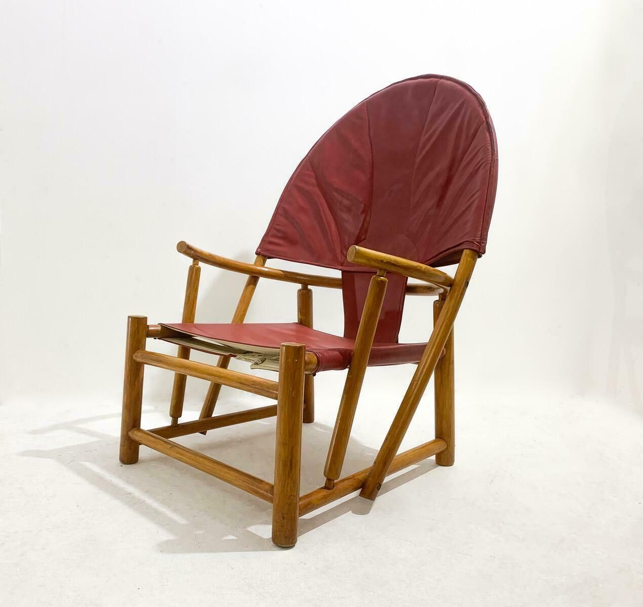 Red G23 Hoop Armchair By Piero Palange & Werther Toffoloni, 1970s photo buy