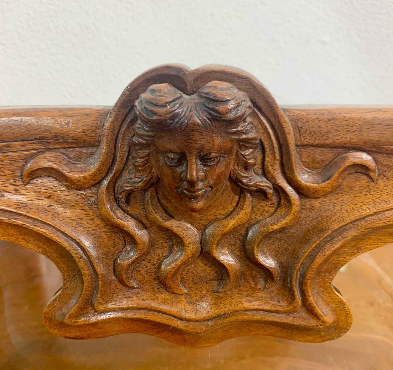 Art Nouveau Mahogany Display Cabinet photo 3184.0