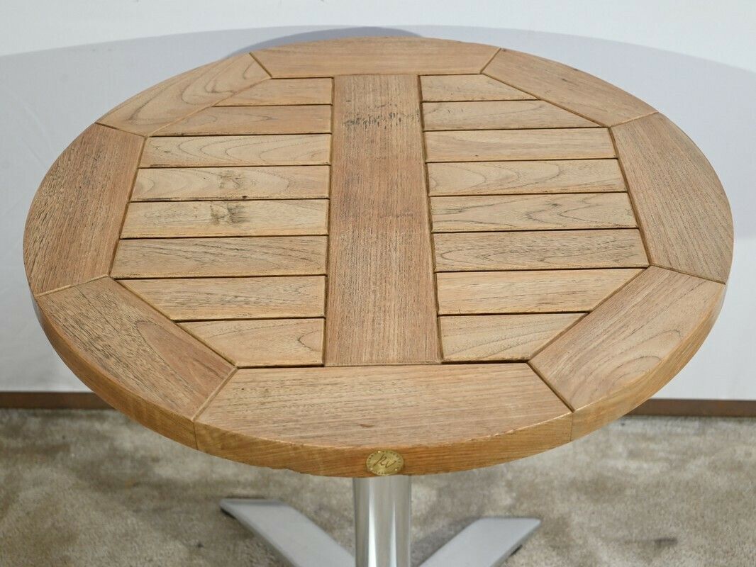 Ash Bistro Tables, Stamped R.Vlaemynck – Late 20th Century photo vinterior