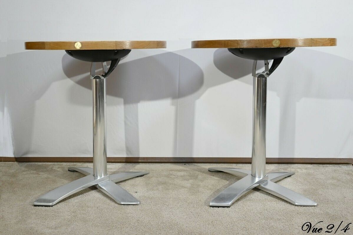 Furniture Ash Bistro Tables, Stamped R.Vlaemynck – Late 20th Century photo