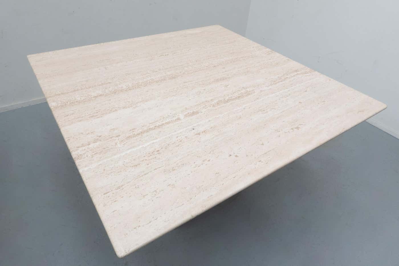 photo furniture Travertine Dining Table Il Colonnato By Mario Bellini For Cassina, 1970s