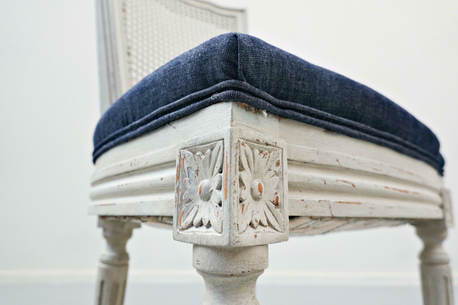 photo vinterior Set Of 8 Chairs, Louis XVI Style, New Upholstery