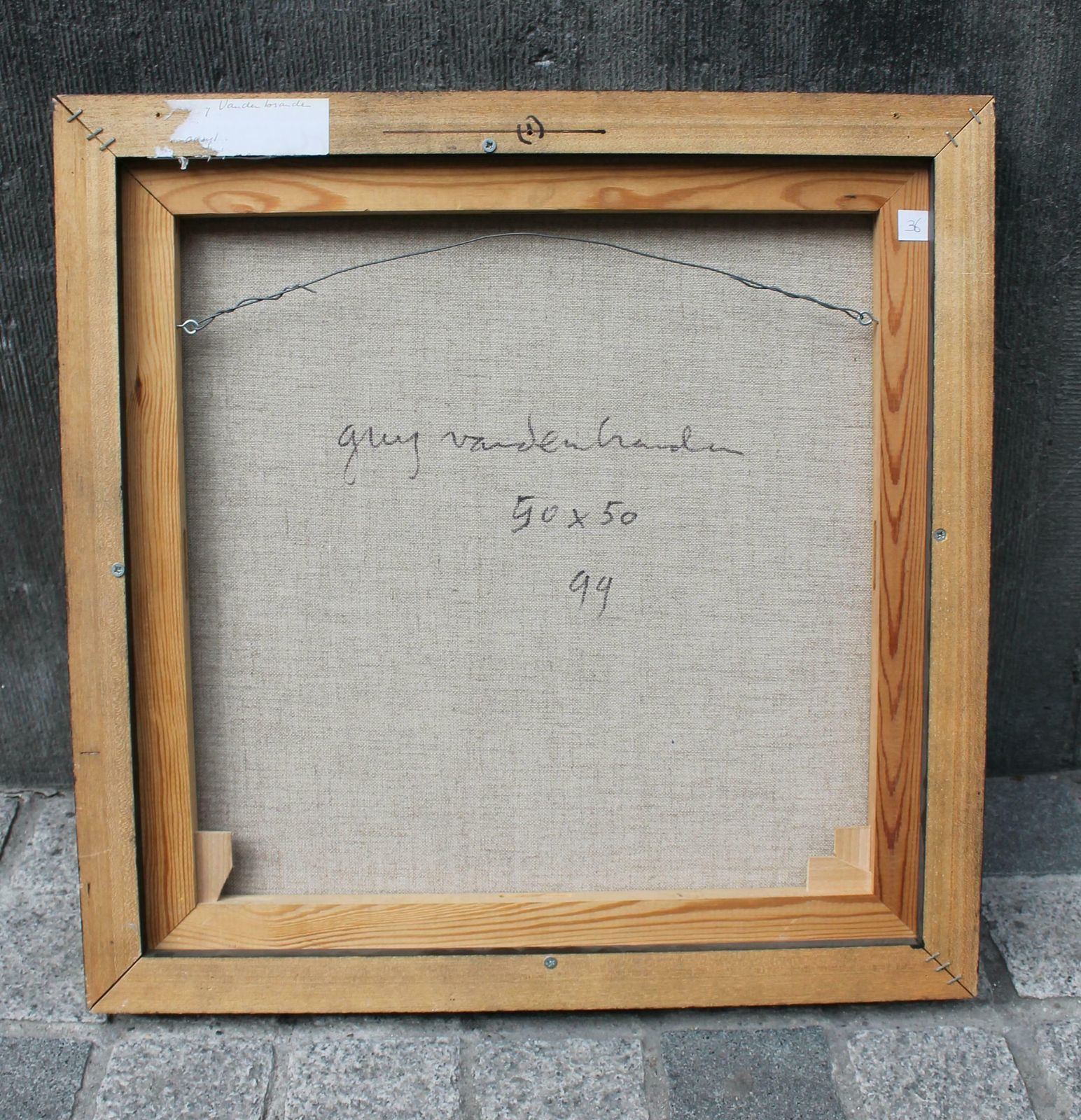 Oil On Canvas By Guy Vandenbranden, Belgium, 1999 photo for sale