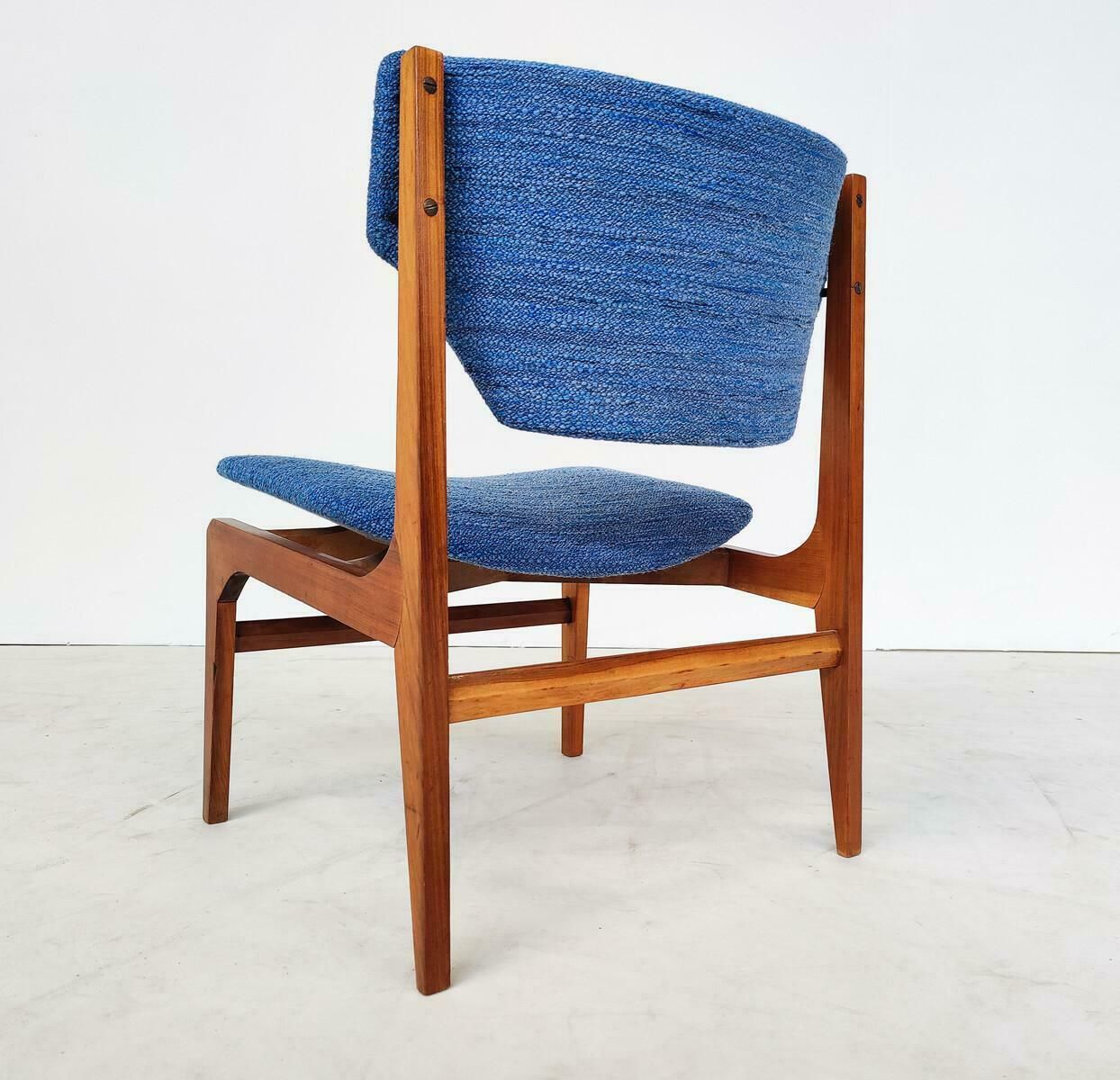 Mid Century Modern Set Of Two Armchairs With Matching Ottoman, Italy, 1960s photo Furniture