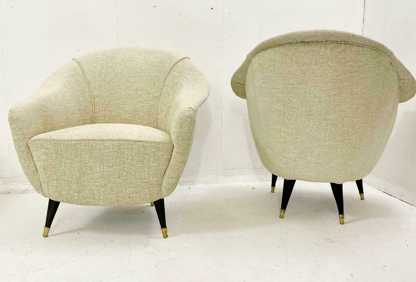 Pair Of Mid Century Armchairs, Italy 1950s photo 5625.0