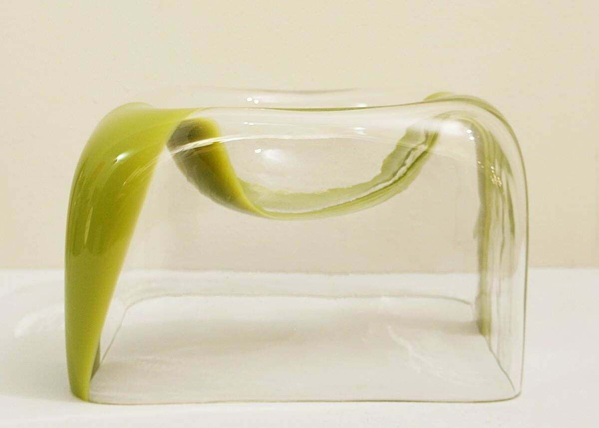 Sculptural Murano Glass Vase By Carlo Nason For Mazzega, Italy, 1970s photo for sale