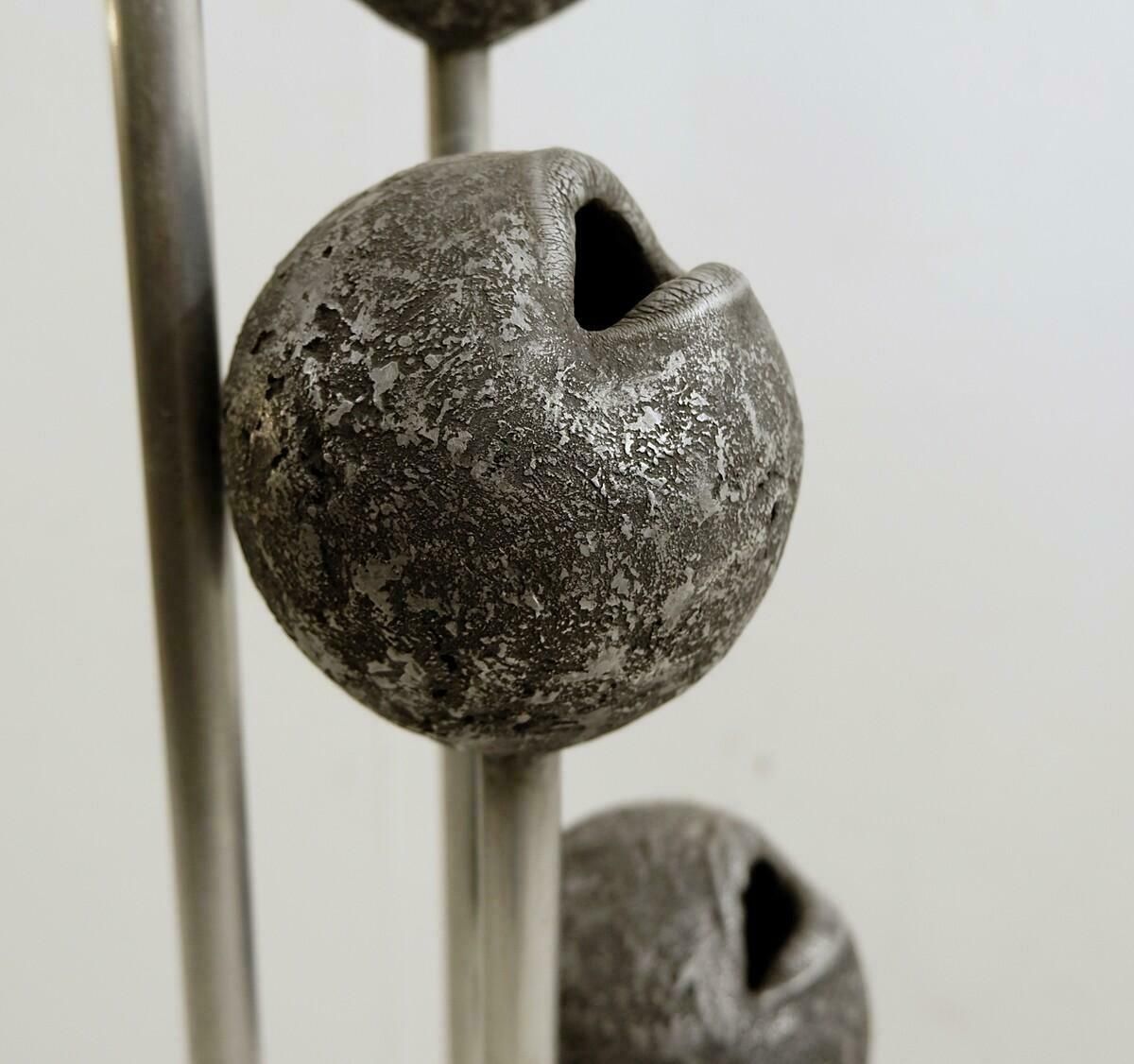 Abstract Lips Metal Sculpture By John Cotter, Signed On The Base photo 1560.0