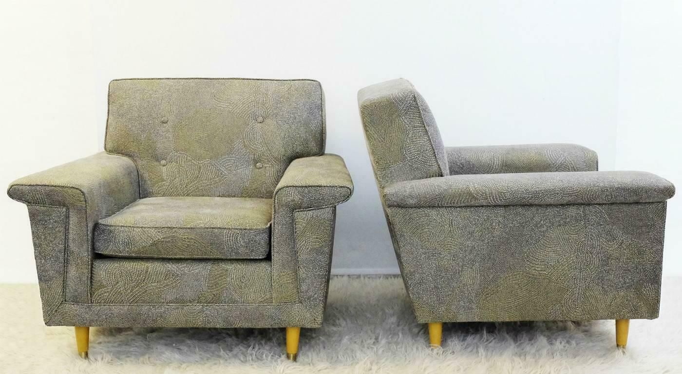 Pair Of American Armchairs, Rowe   New Upholstery By Pierre Frey Collection photo for sale