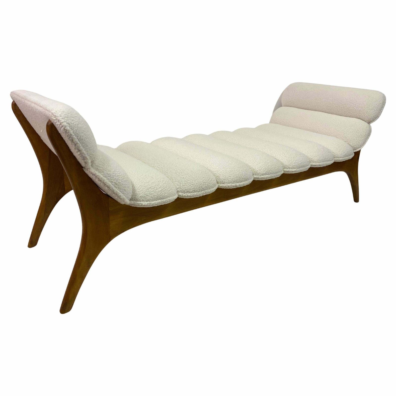 Contemporary Daybed, Wood And Fabric, Italy