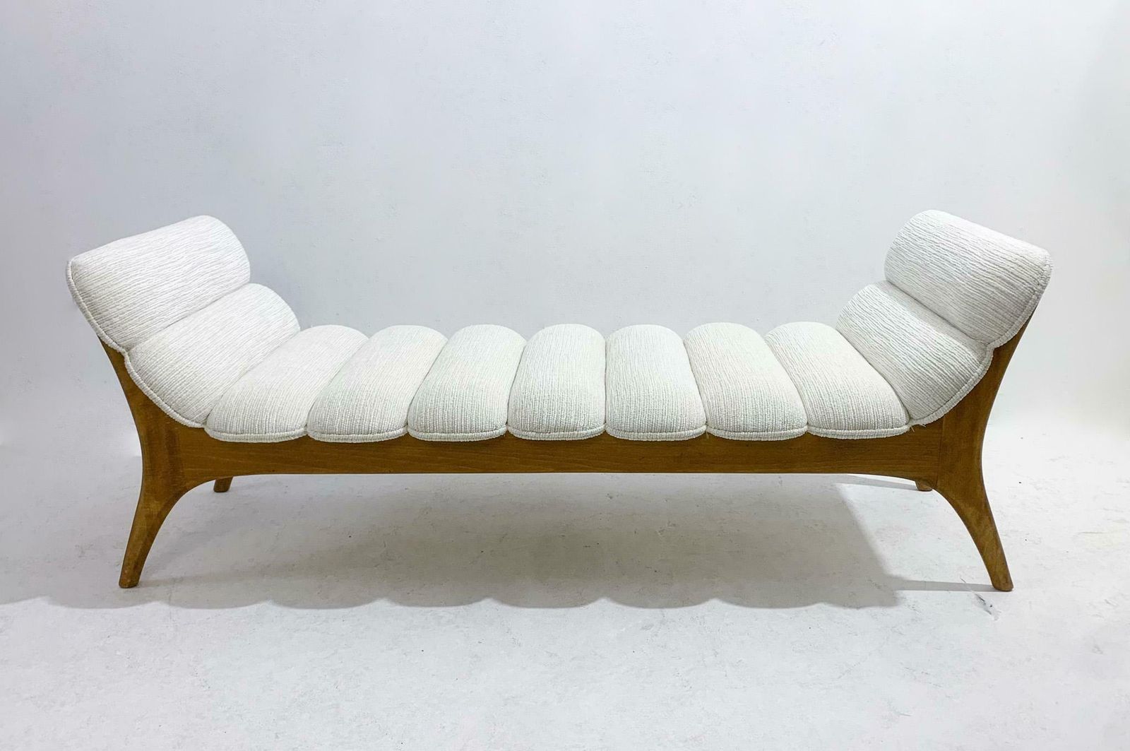Contemporary Daybed, Wood And Fabric, Italy photo furniture