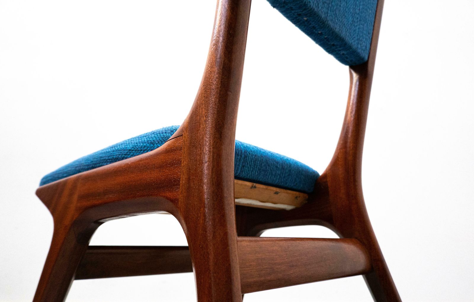 photo vinterior Set Of 6 Blue Chairs Model 634 By Carlo De Carli For Cassina, Italy, 1950s