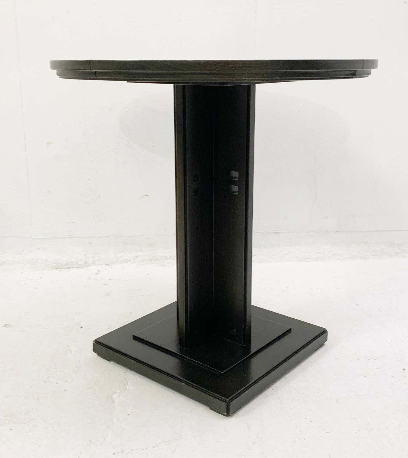Mid Century Wooden And Glass Plate Gueridon Produced By Giorgetti, Italy, 1980s photo vinterior