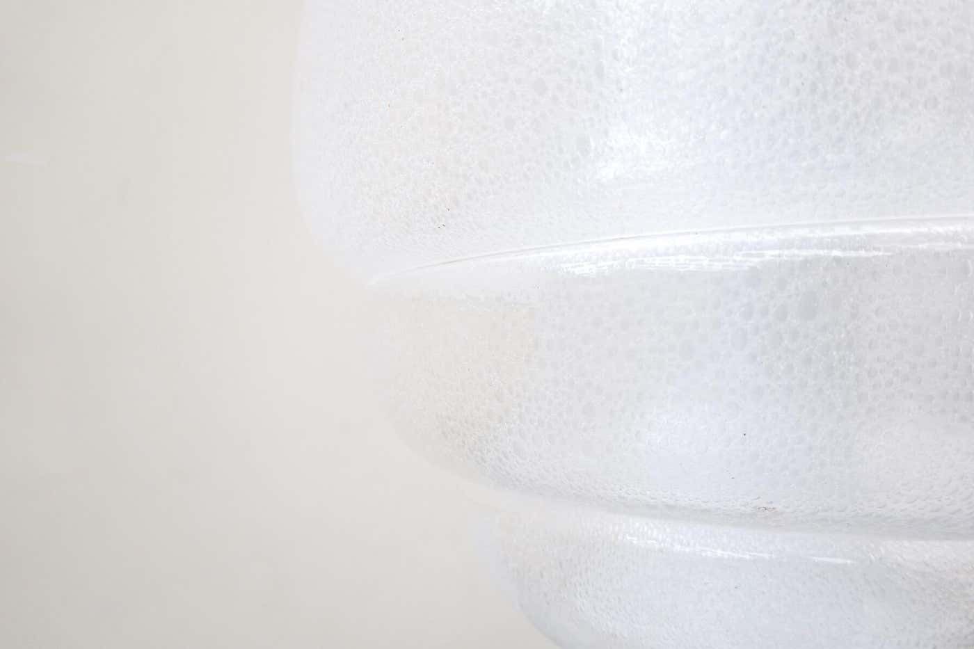 Mid Century Modern Pendant Light By Carlo Nason For Mazzega, Murano Glass, Italy photo for sale