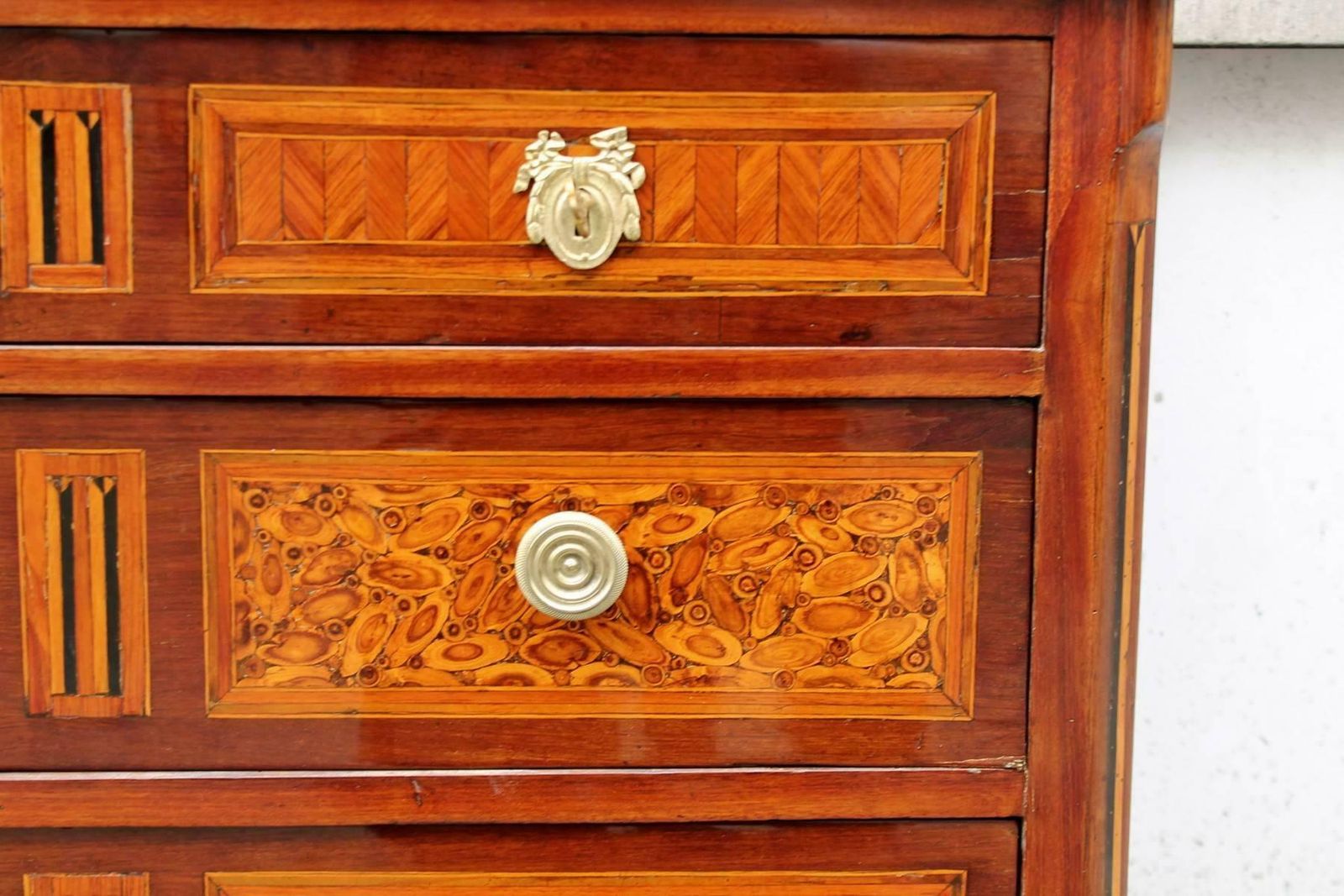 18th Century French Marquetry Chest Of Drawers, Stamped J. Chastel photo Furniture