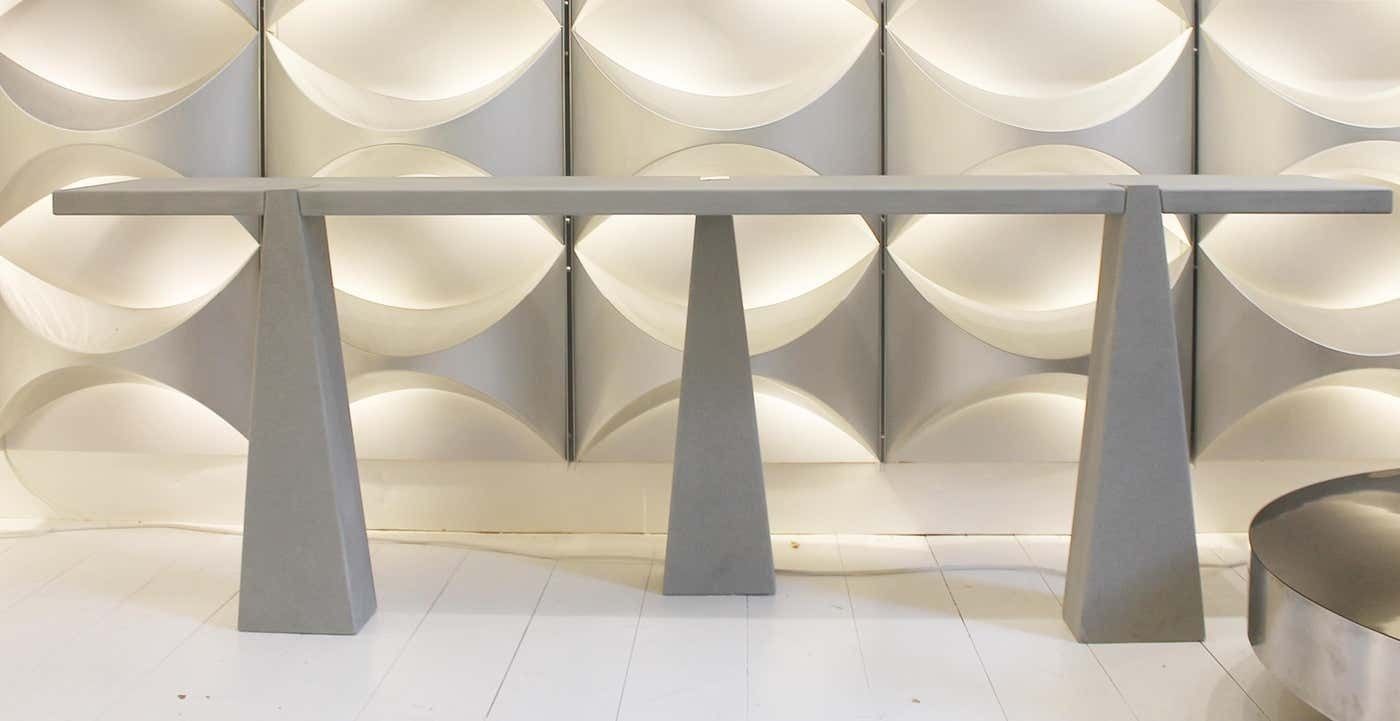 Pietra Serena Stone Console By Angelo Mangiarotti For Skipper, Italy, 1978 photo buy