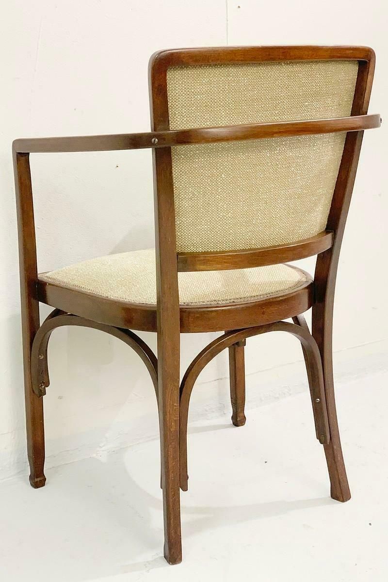 Pair Of Gustav Siegel Chairs For J & J Kohn, Vienna Secession photo furniture