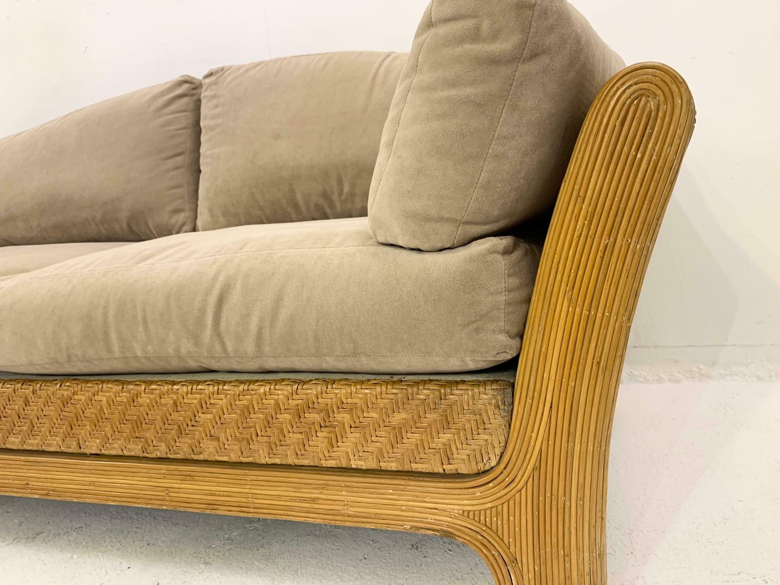 Mid Century Rattan Sofa 1960s, Vintage photo buy