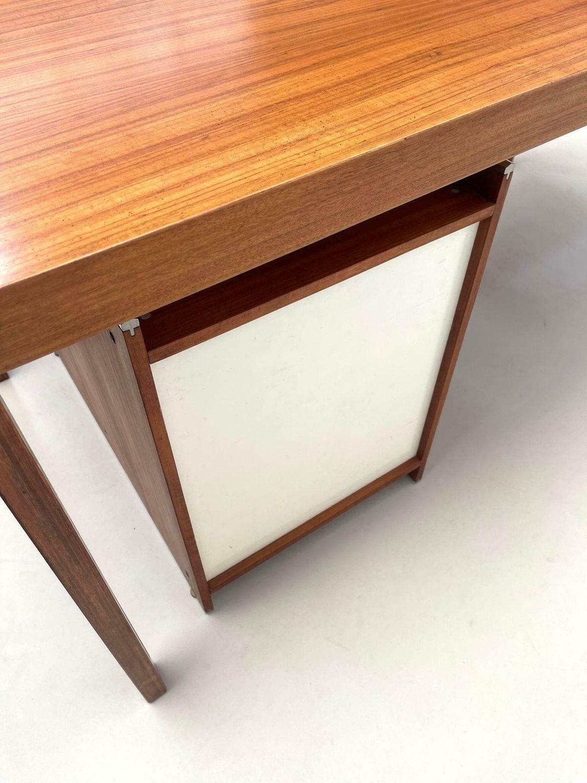 Mid Century Wooden Scandinavian Desk With Drawers, 1960s photo buy