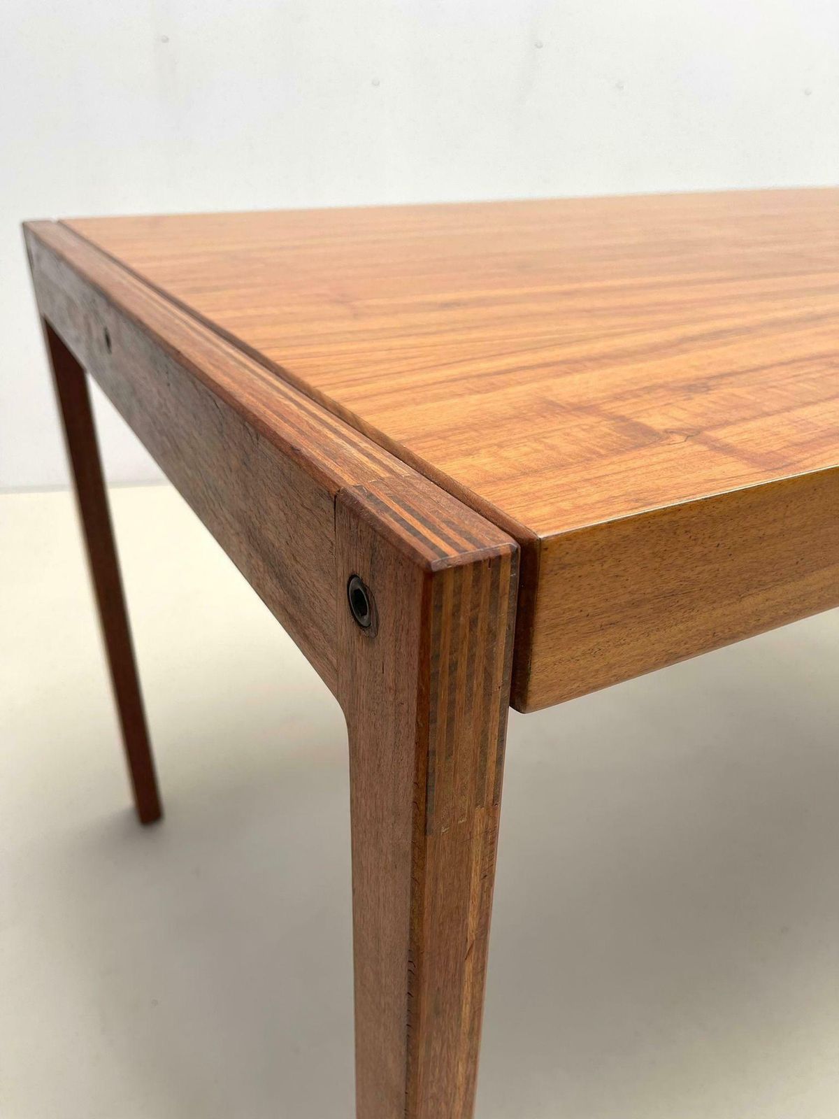 photo vinterior Mid Century Wooden Scandinavian Desk With Drawers, 1960s
