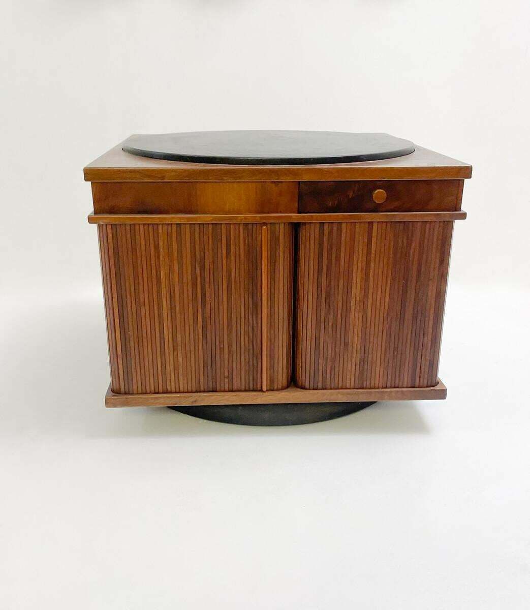 Mid Century Italian Swivel Coffee Table By Gianfranco Frattini, Italy, 1960s photo furniture