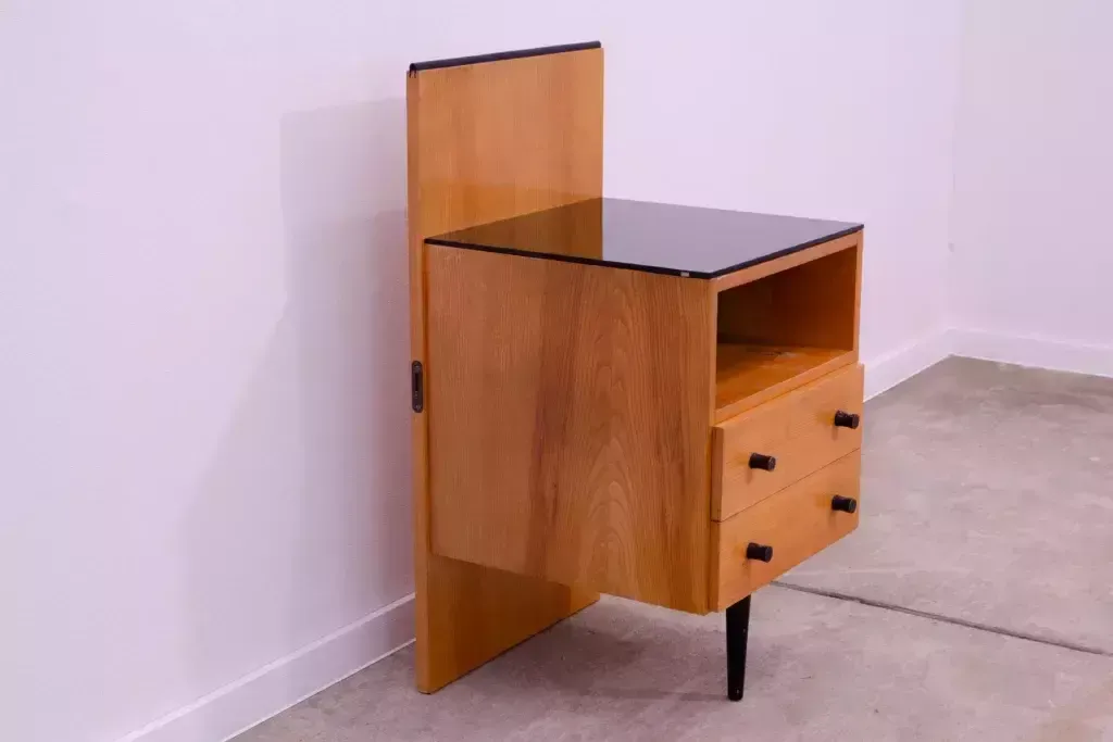 Midcentury Nightstand By Mojmír Požár 1960s Czechoslovakia photo for sale