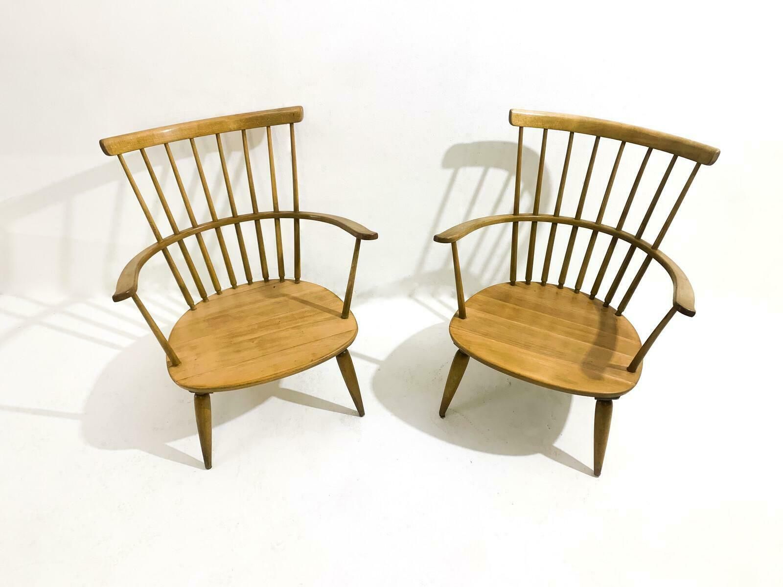 Midcentury Pair Of Altheim Armchairs By Franz Schuster For Wiesner Hager, 1950s photo furniture