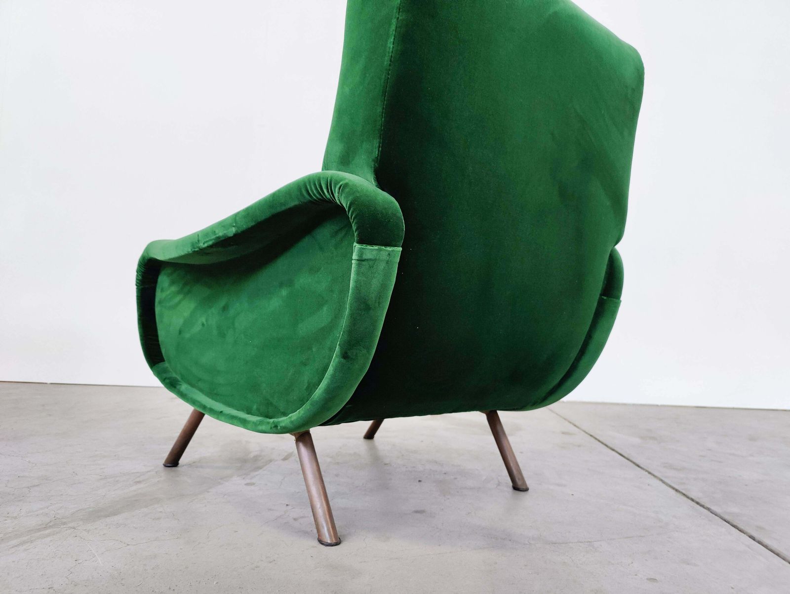 photo for sale Mid Century Modern Pair Of Zanuso Armchairs For Arflex, Model Lady, 1950s