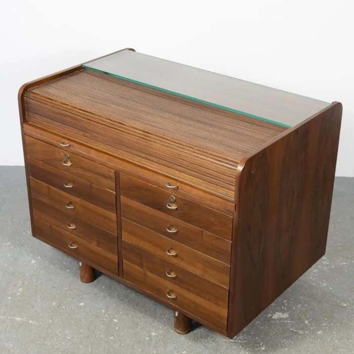 Mid Century Modern Desk Table By Gianfranco Frattini For Bernini, Italy, 1960s photo for sale
