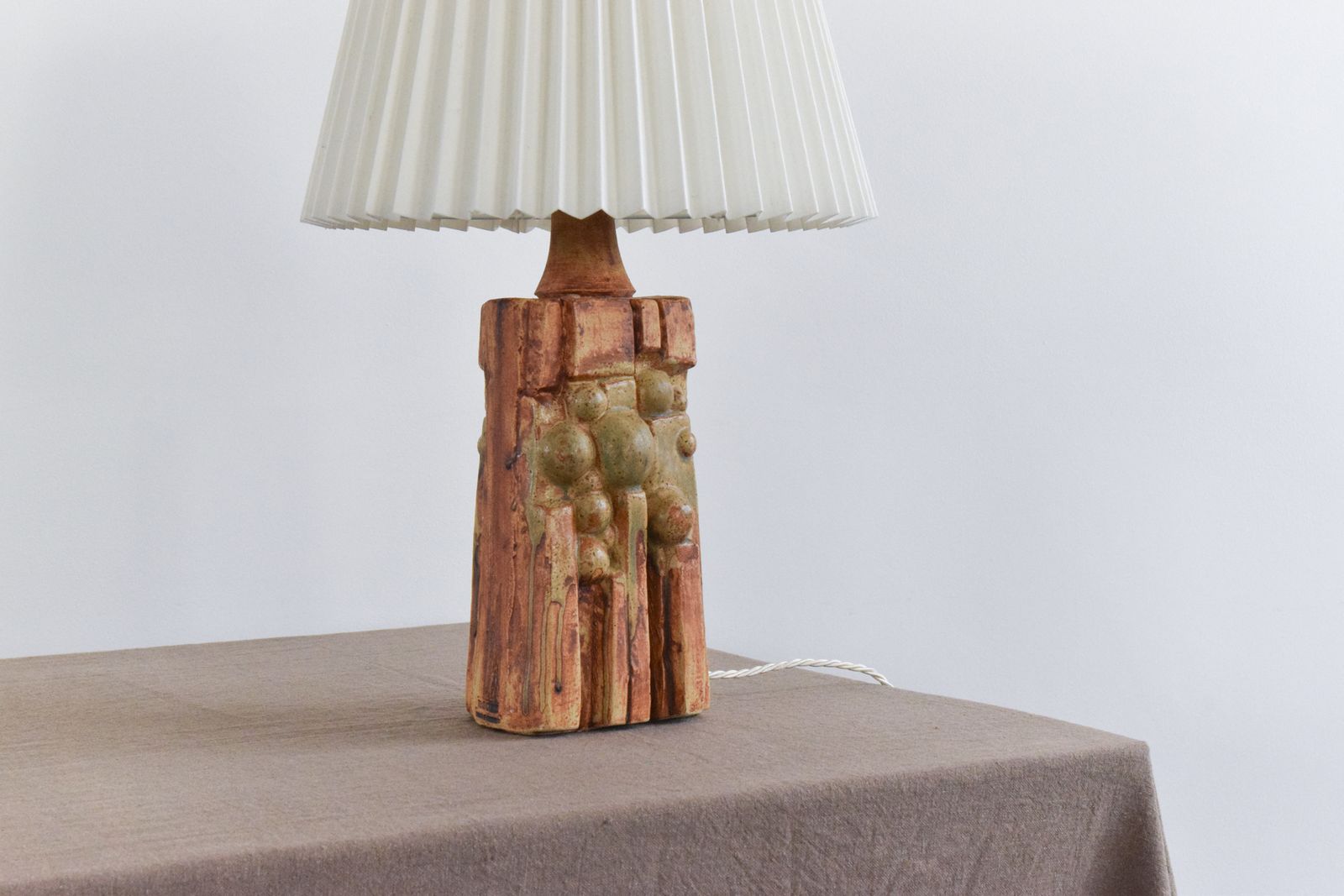 Vintage Studio Pottery Table Lamp Base By Bernard Rooke photo vintage