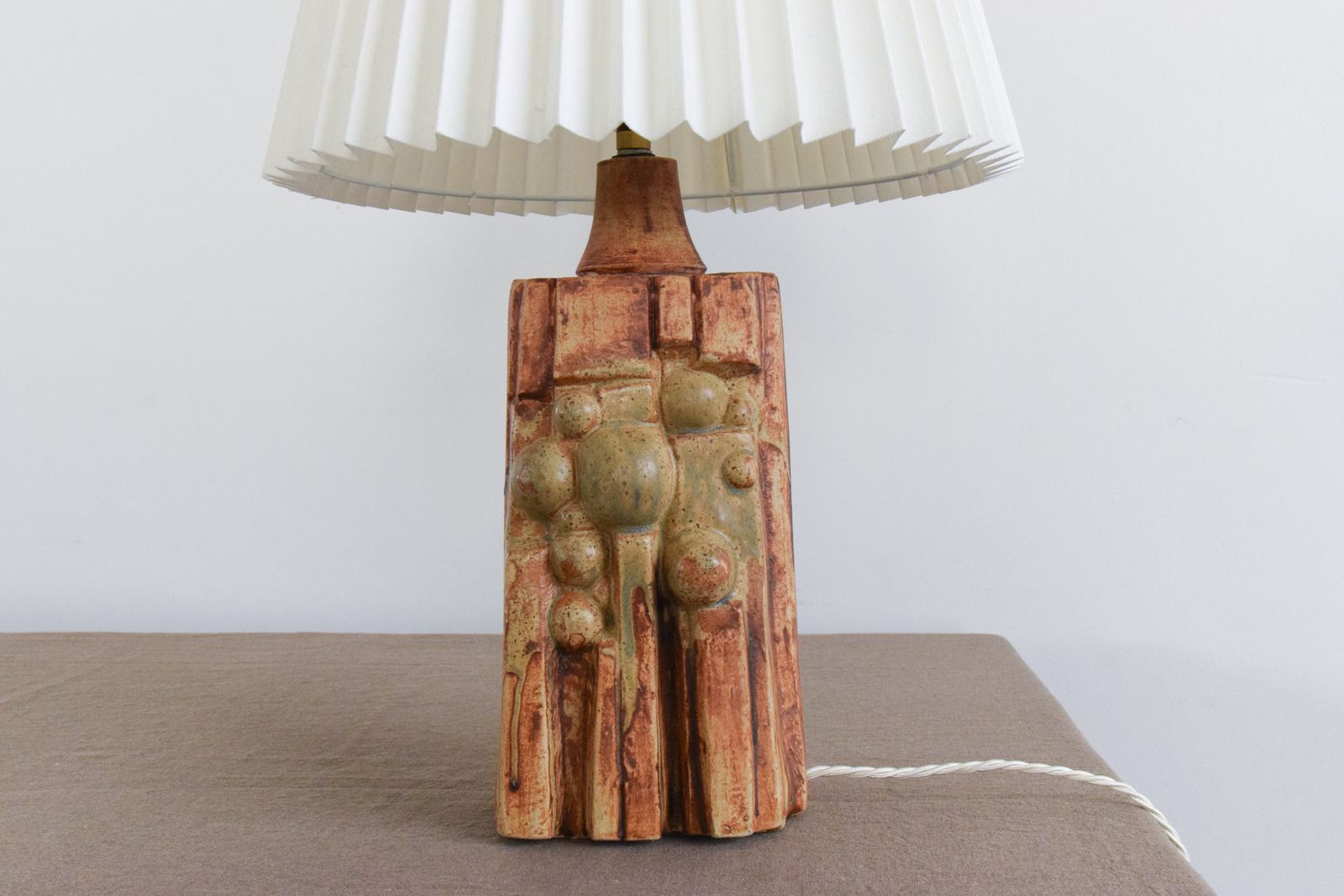 photo for sale Vintage Studio Pottery Table Lamp Base By Bernard Rooke