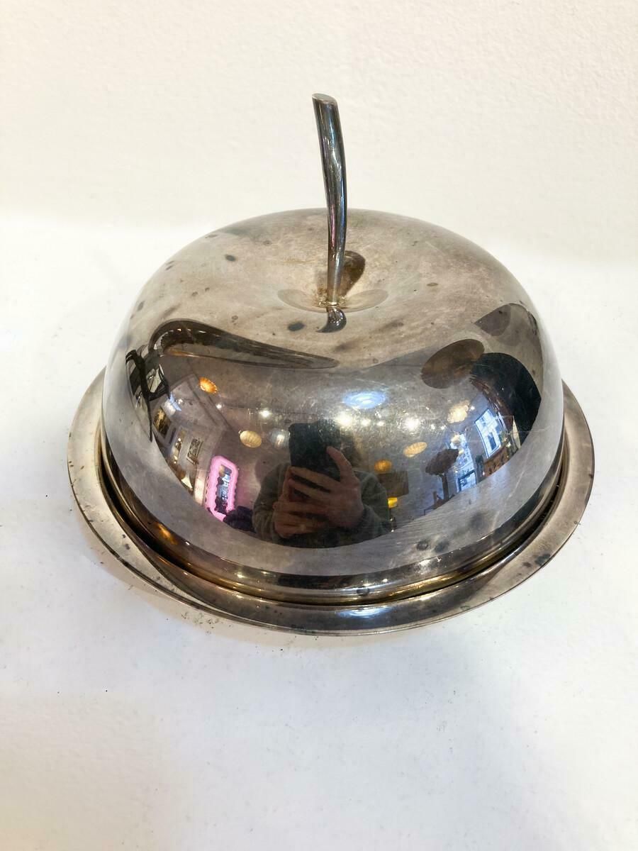 Silver Butter Tray By Christofle Franc photo for sale