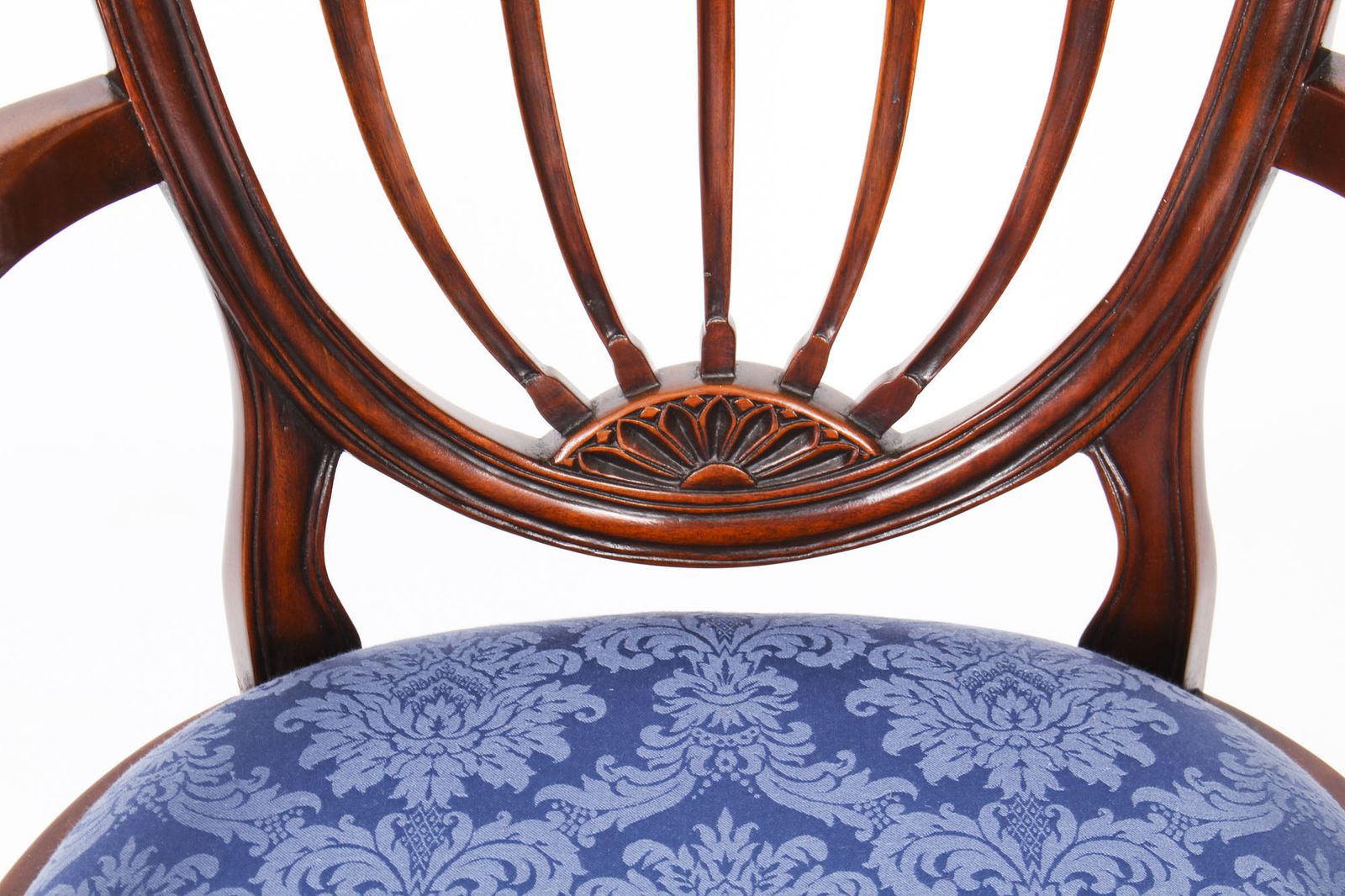 photo for sale Set 12 English Hepplewhite Revival Dining Chairs 20th Century