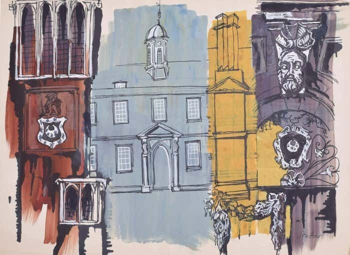 Trinity Hall, Cambridge VI Painting By Margaret Souttar