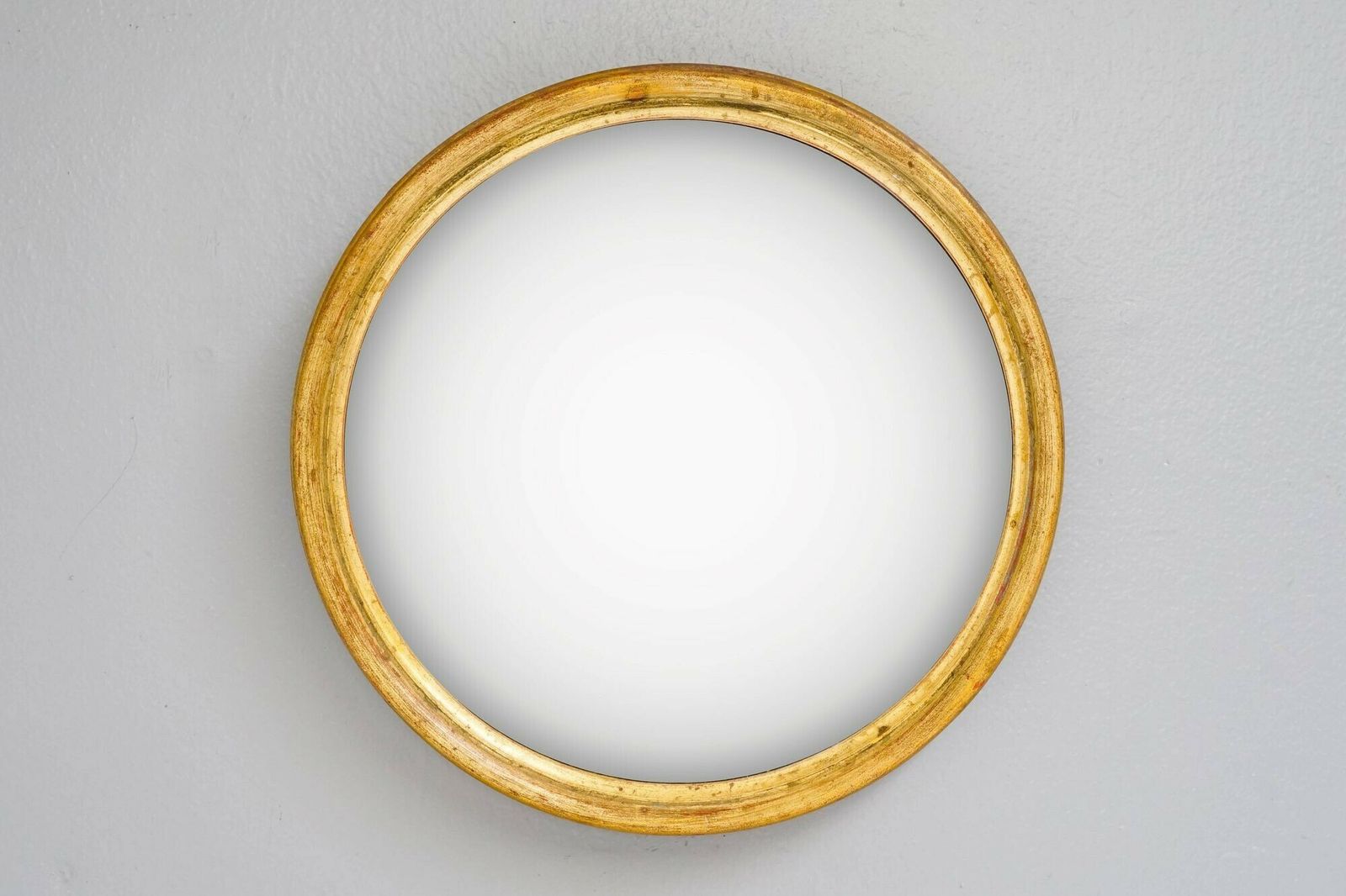 Convex Mirror, 1950s, Pine, Vintage photo Home Decor