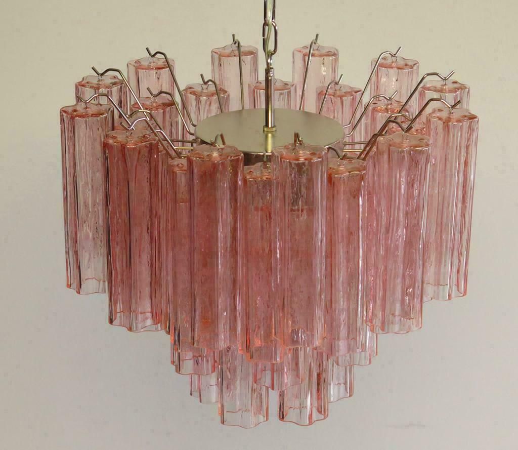 Pair Of 36 Tronchi Chandelier Style Toni Zuccheri For Venini, Murano, 1980 photo 3231.0