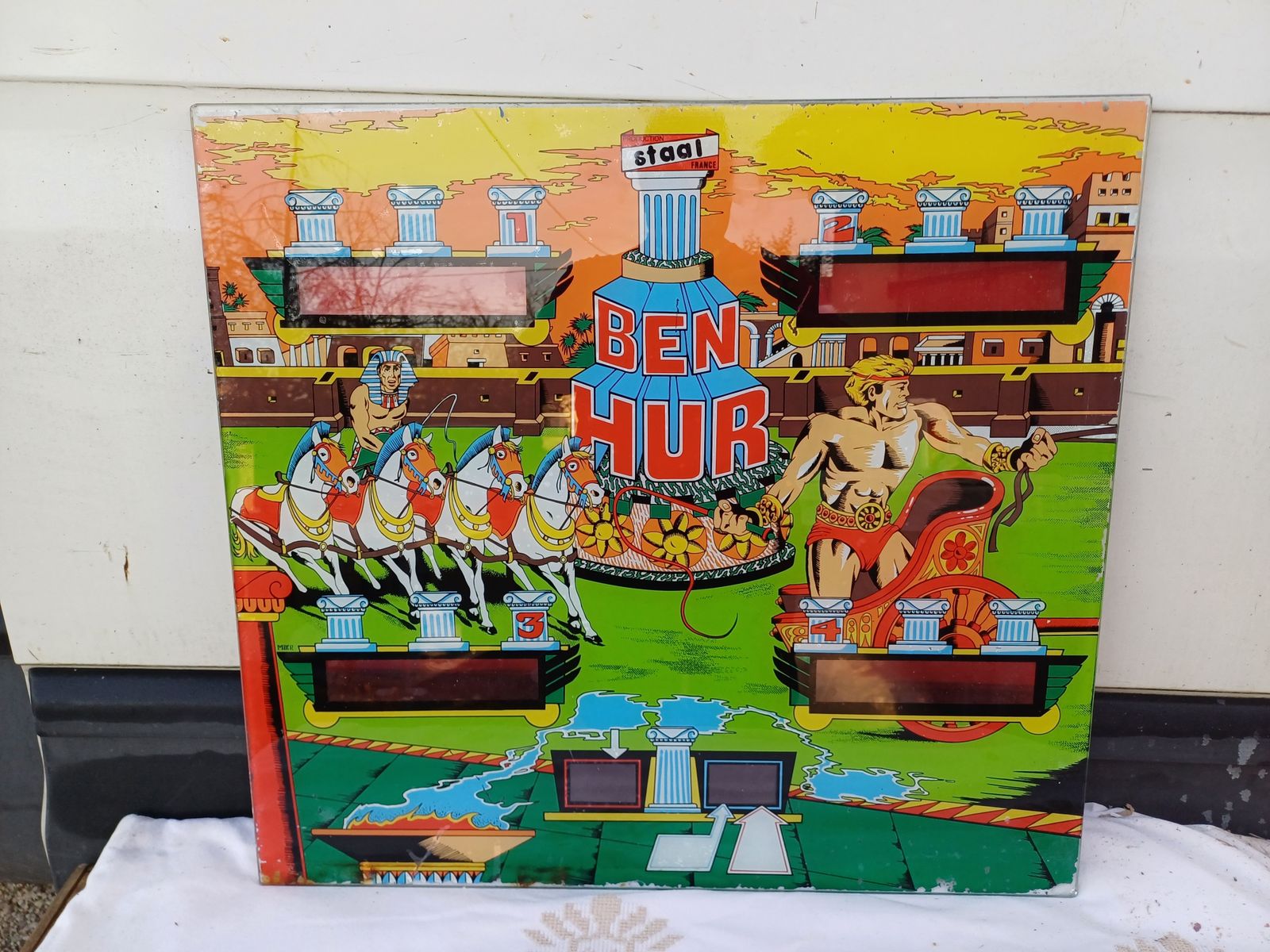 Pinball Fronton Window “Ben Hur”