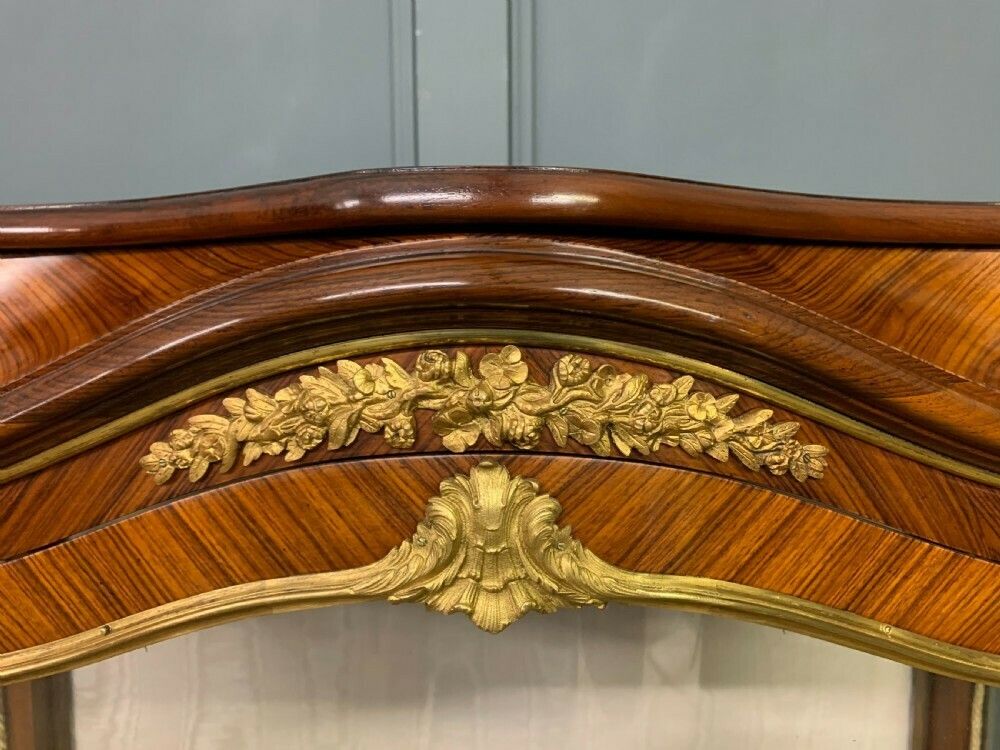 photo furniture Superb 19th Century French Kingwood Parquetry Vitrine